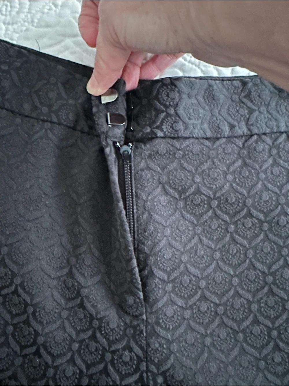 Kasper Textured Black Dress Pants Sz 6 - Picture 7 of 7